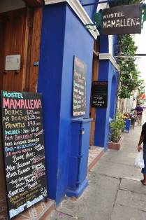 Nosso hostal em Cartagena, na Colômbia